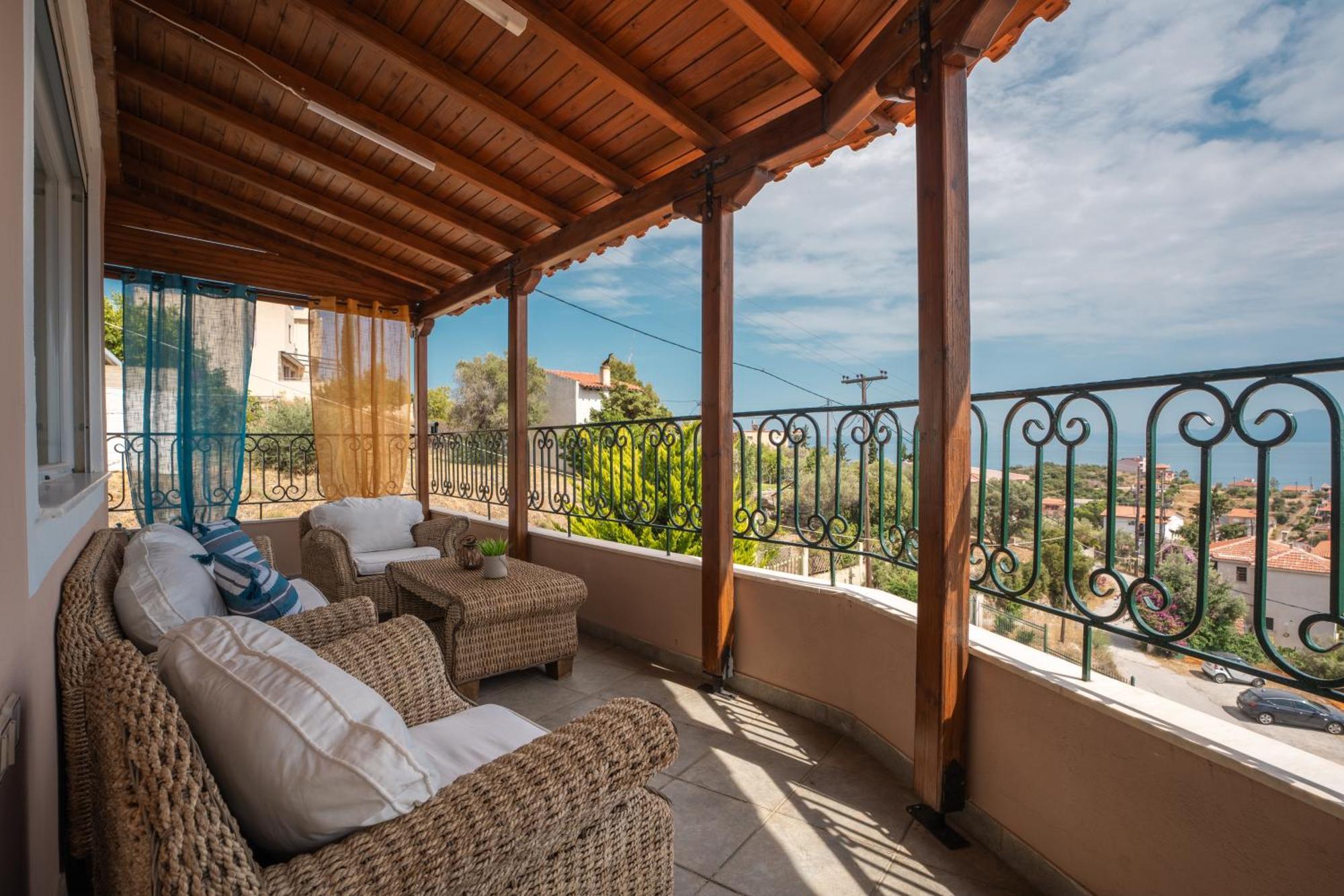 Persephone'S Dream View Villa Marathos  ภายนอก รูปภาพ